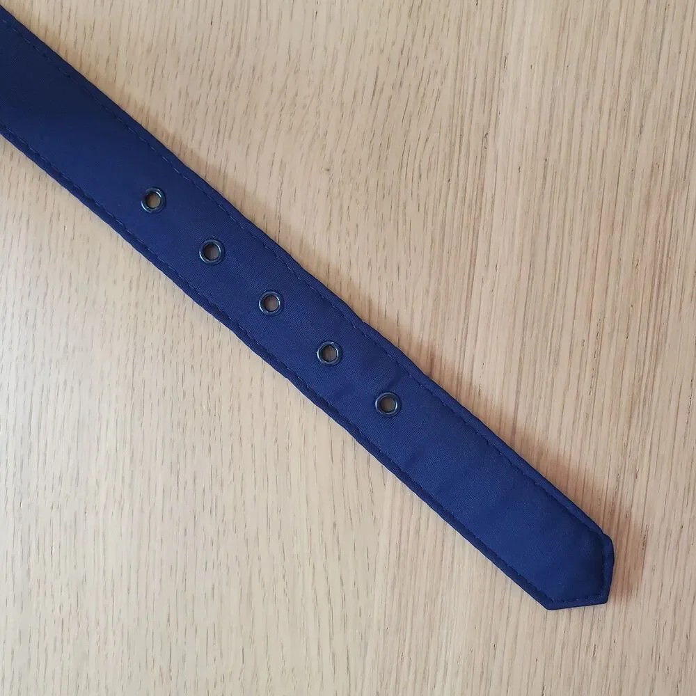 Vintage 80s Navy Cloth Belt
